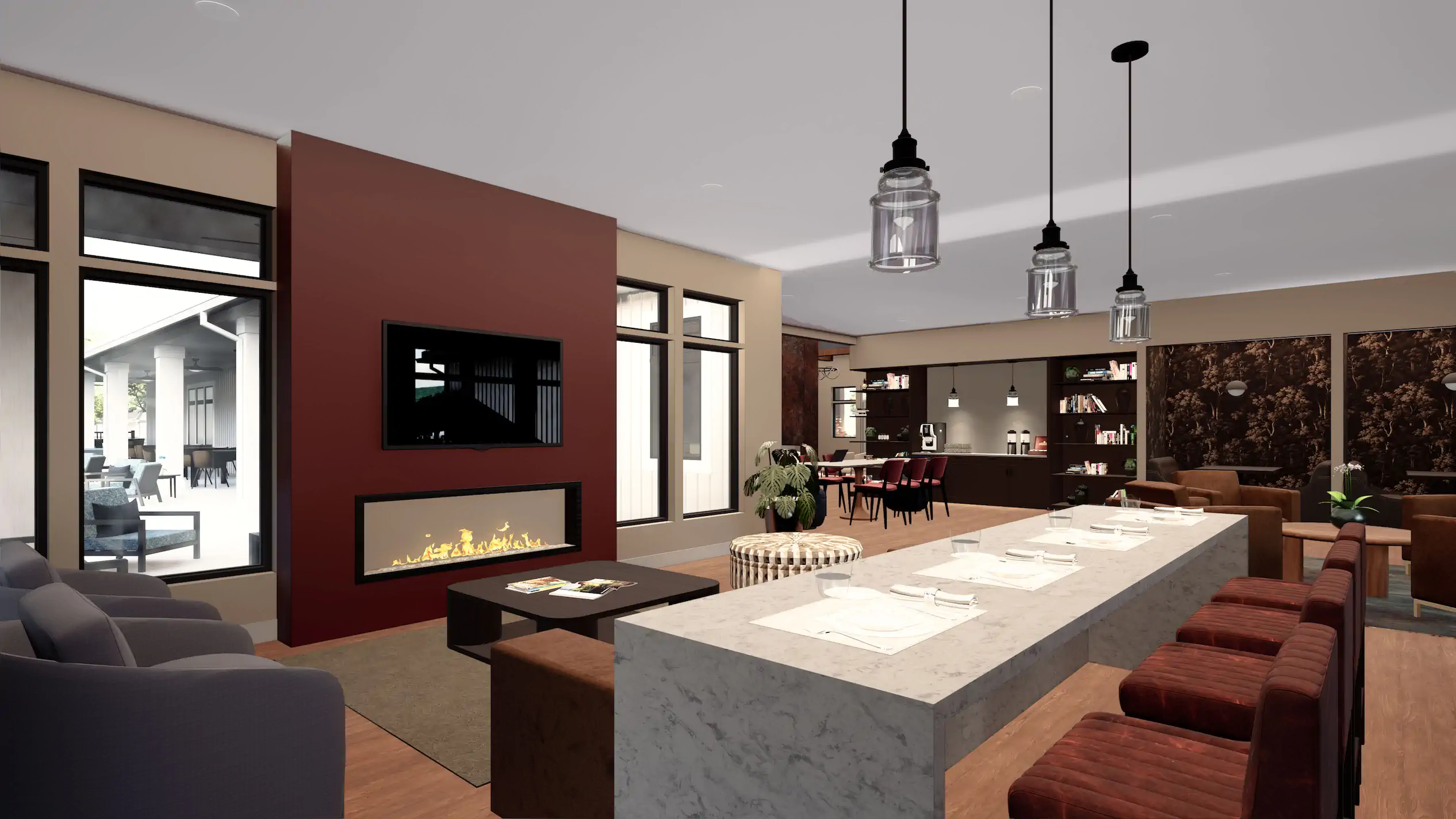 Exterior view of Teal Ridge Village homes