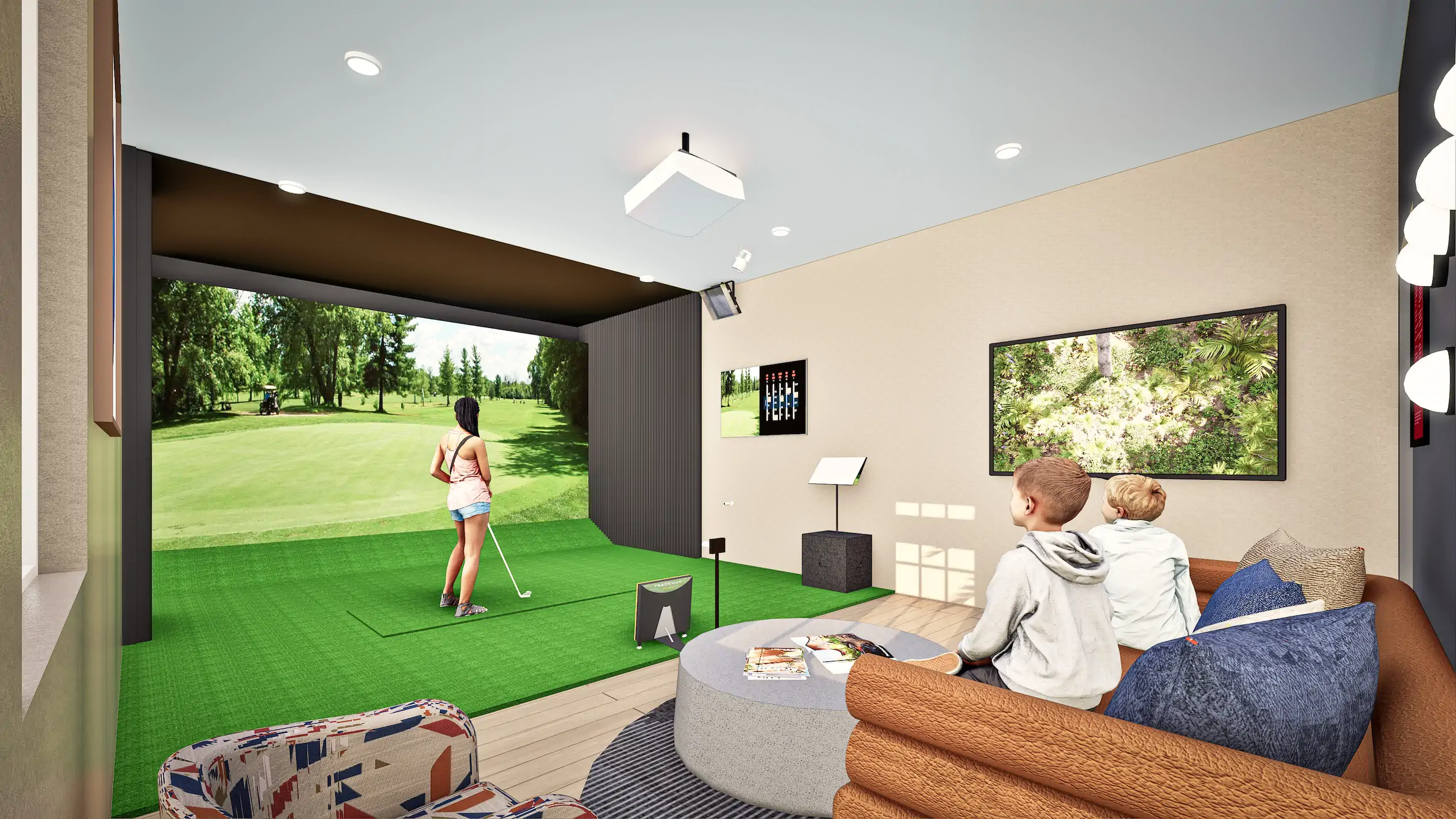 Spacious living and kitchen area at Lock Pointe Village